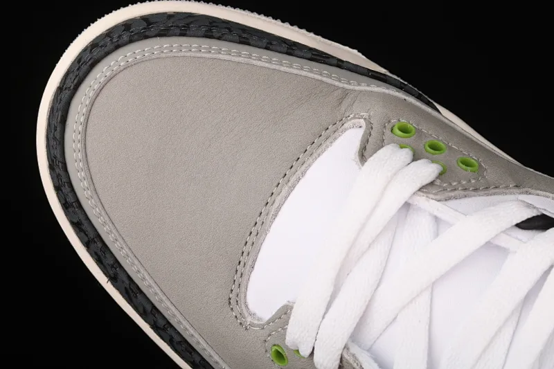 All categories Air Jordan Jordan series basketball shoes Air Jordan 3 Air Jordan 3 Retro "Chlorophyll" AJ3 Joe 3 Chlorophyll Gray Green Manuscript 136064-006